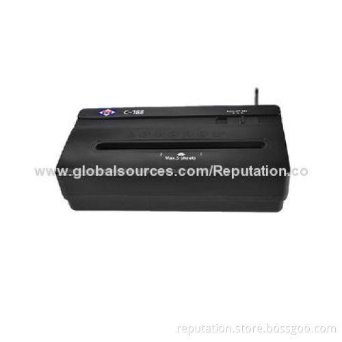 Mini Paper Shredder with 12L Volume, 225m Input Width